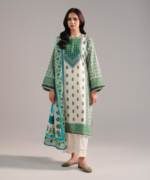 3 Piece - Printed Lawn Suit