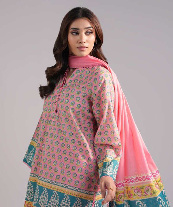 3 Piece - Printed Lawn Suit
