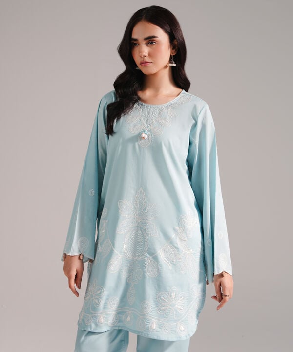 Embroidered Crosshatch Shirt
