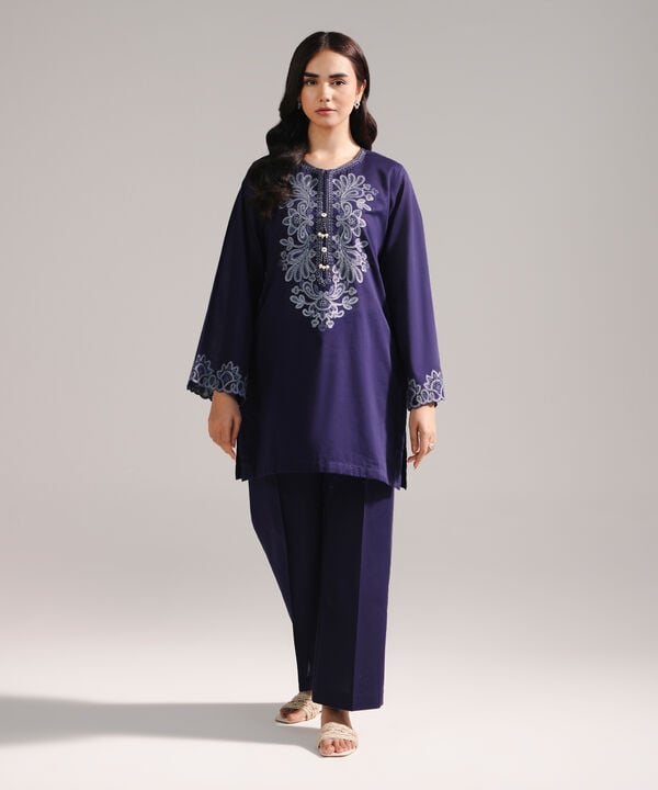 Embroidered Crosshatch Shirt