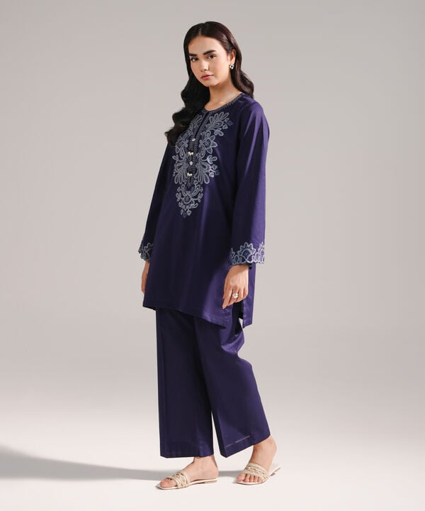 Embroidered Crosshatch Shirt