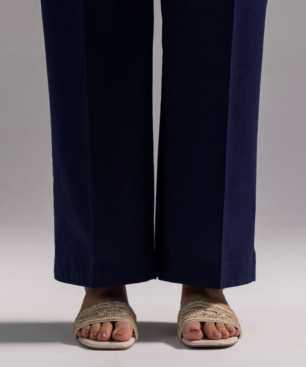Solid Cambric Straight Pants