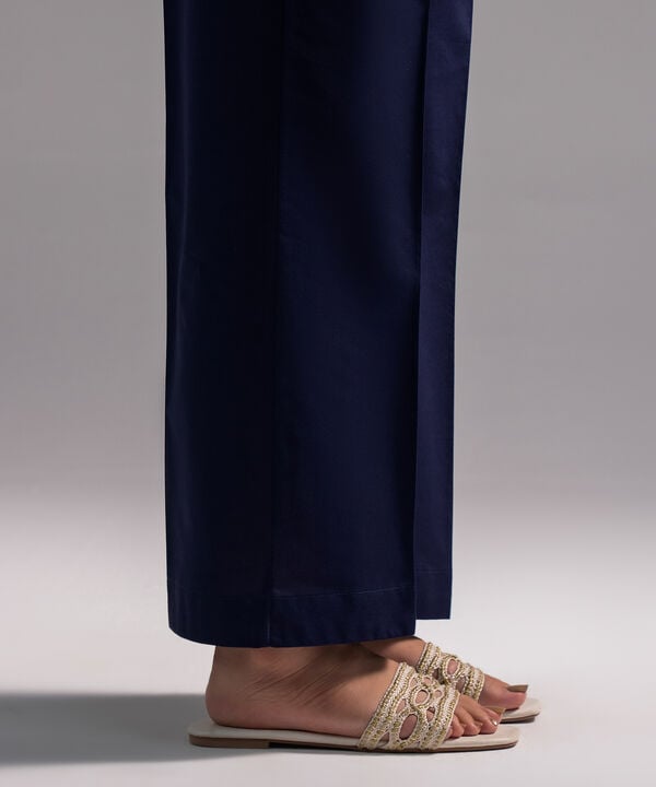 Solid Cambric Straight Pants