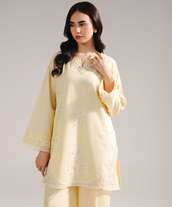 Embroidered Crosshatch Shirt