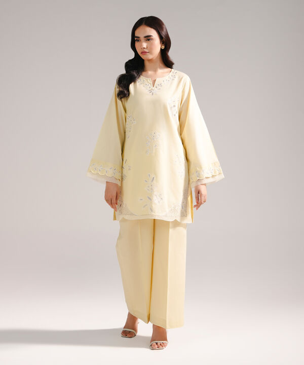 Embroidered Crosshatch Shirt