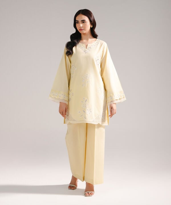 Embroidered Crosshatch Shirt