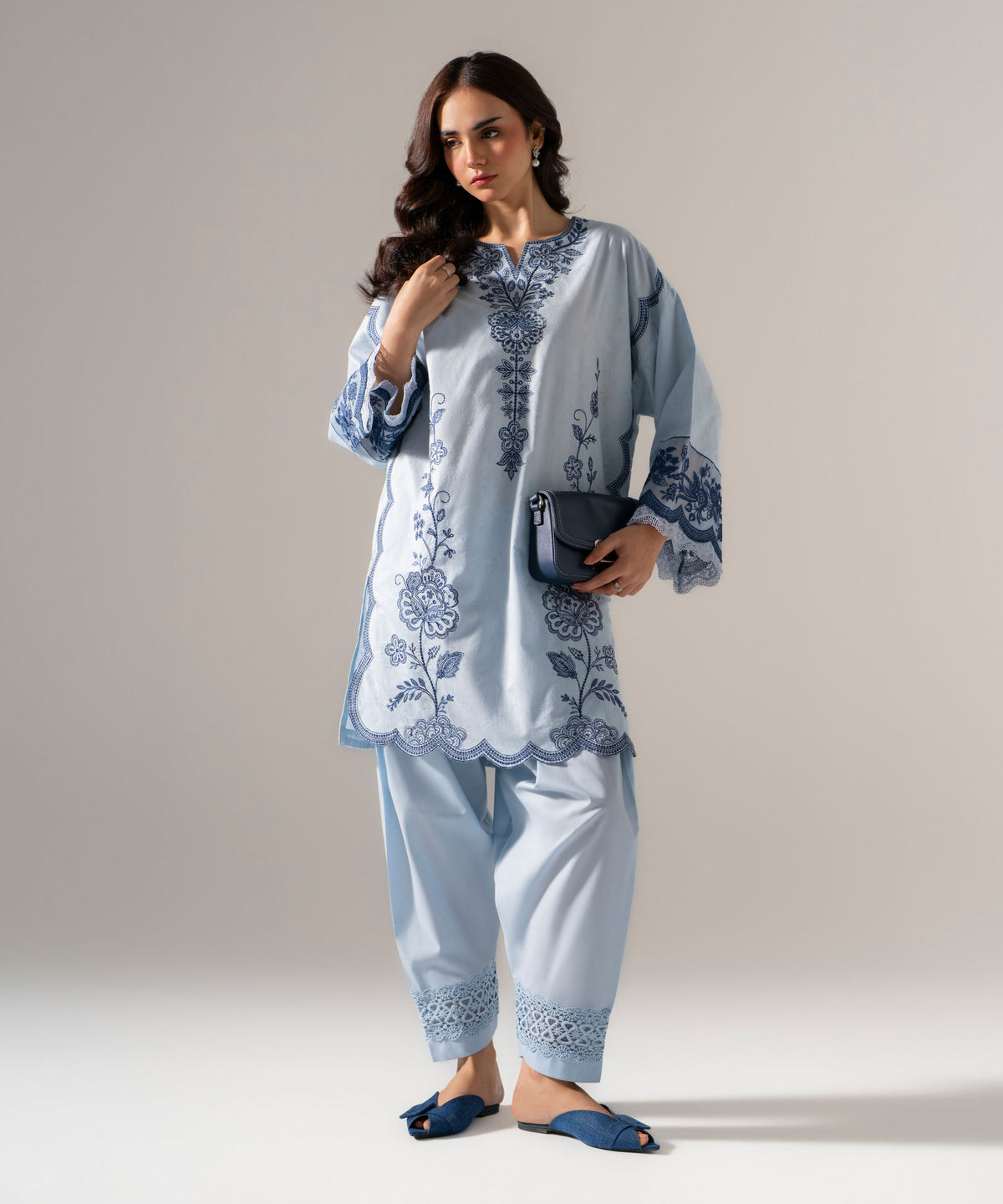 2 Piece - Embroidered Jacquard Suit PE6SCSTV634S