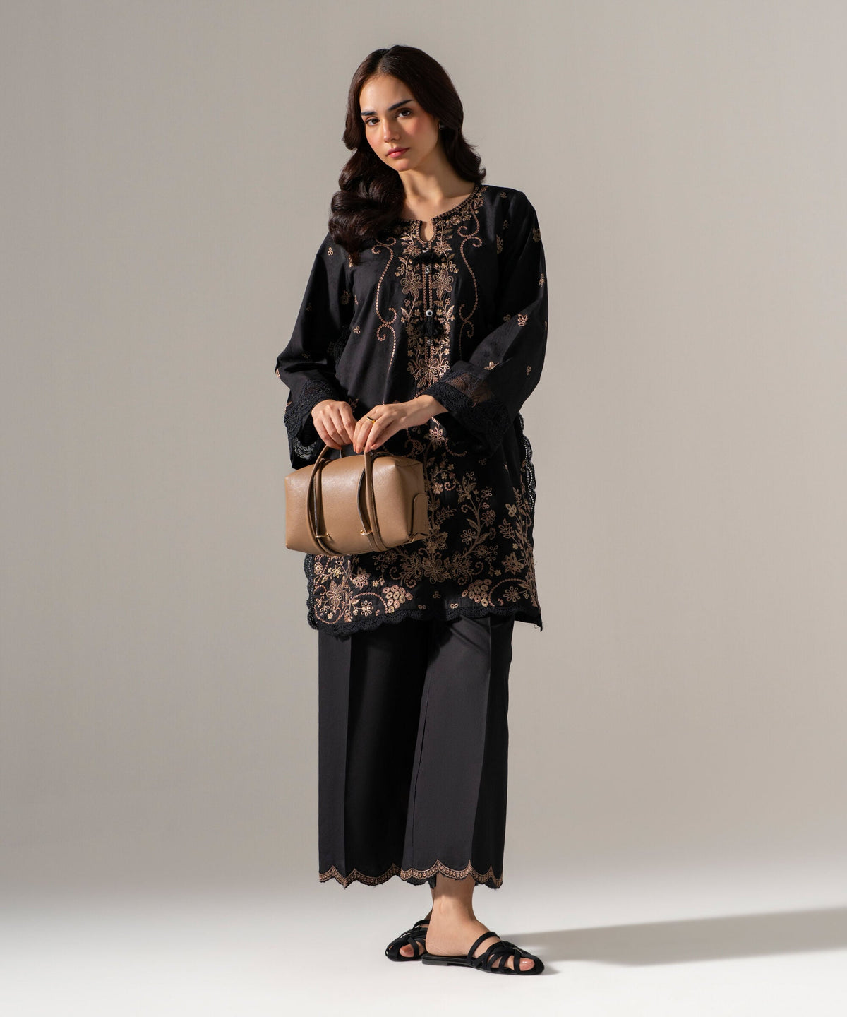 2 Piece - Embroidered Jacquard Suit PE6SCSTV639S