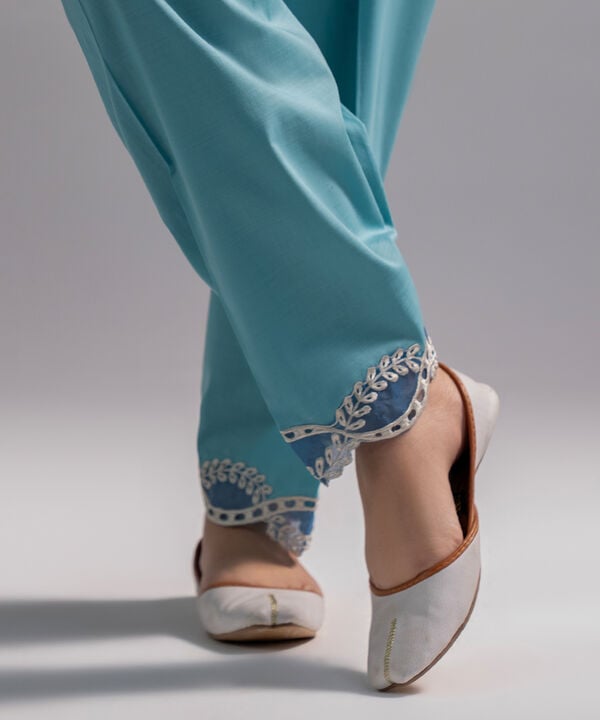 Embroidered Cambric Skinny Shalwar