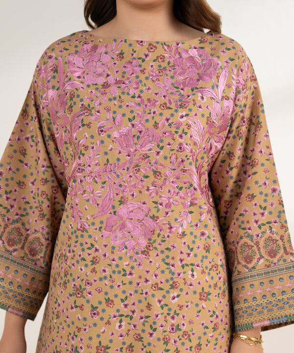 3 Piece - Embroidered Cotton Suit