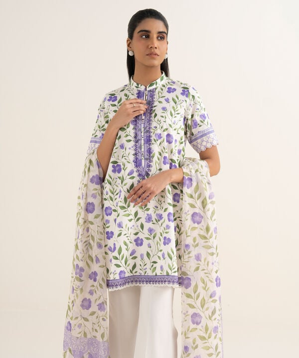 3 Piece - Embroidered Lawn Suit