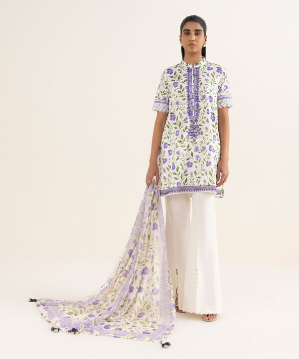 3 Piece - Embroidered Lawn Suit