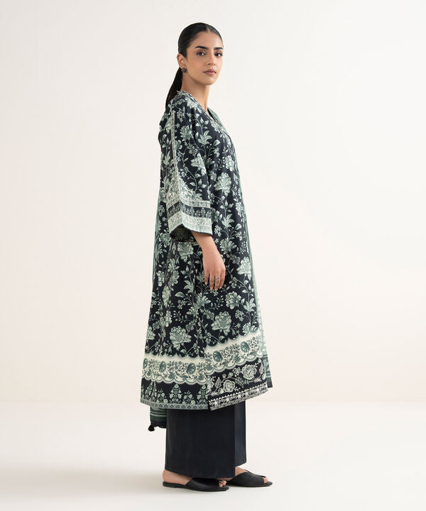 3 Piece - Embroidered Cotton Suit