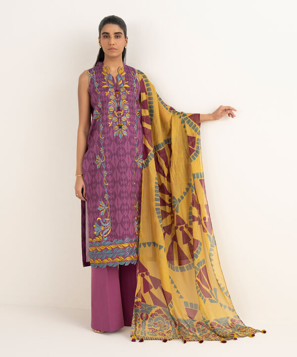 3 Piece - Embroidered Lawn Suit
