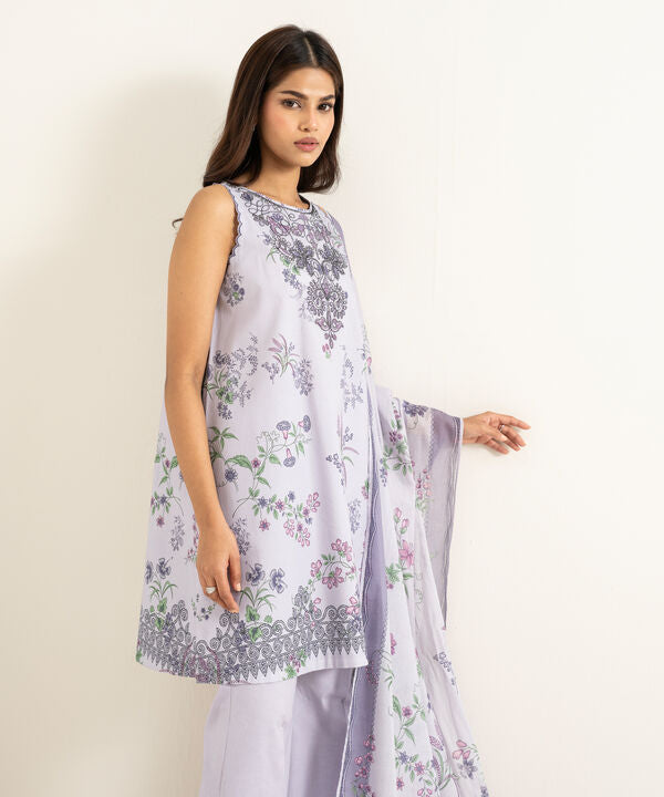 3 Piece - Embroidered Lawn Suit