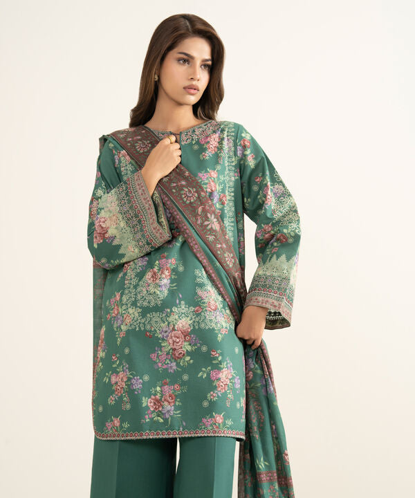 3 Piece - Embroidered Lawn Suit