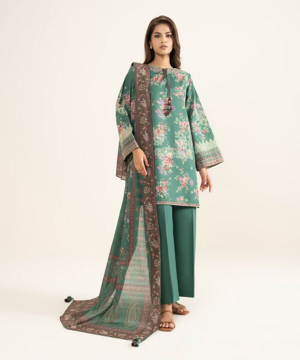 3 Piece - Embroidered Lawn Suit