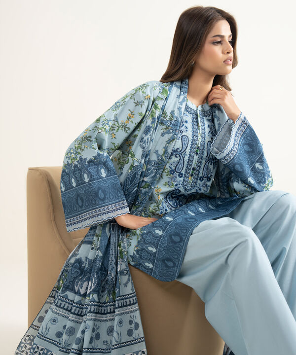 3 Piece - Embroidered Lawn Suit
