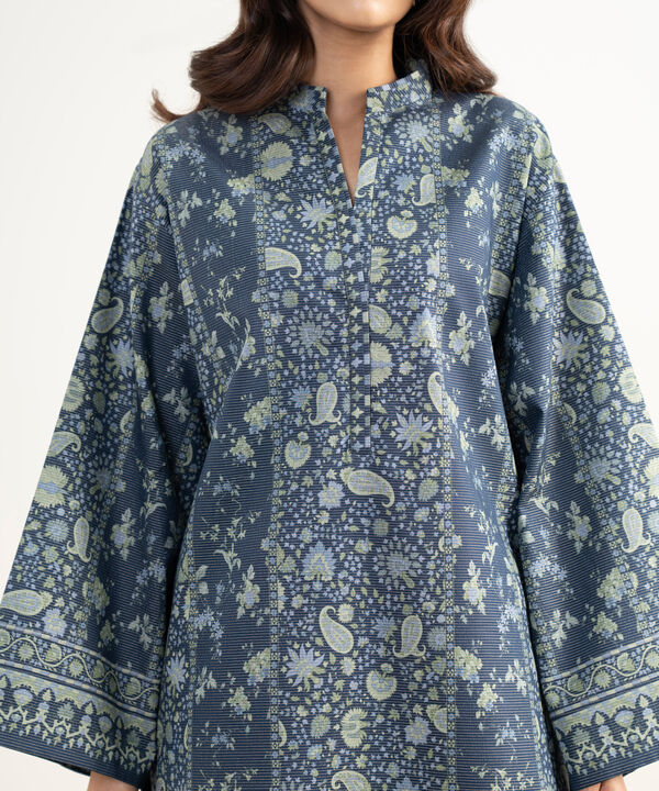 3 Piece - Printed Zari Lawn Suit