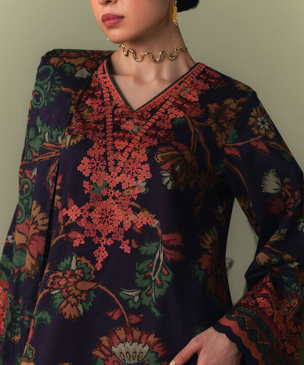 3 Piece - Embroidered Lawn Suit