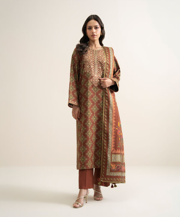 3 Piece - Embroidered Lawn Suit
