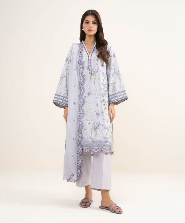 3 Piece - Embroidered Lawn Suit