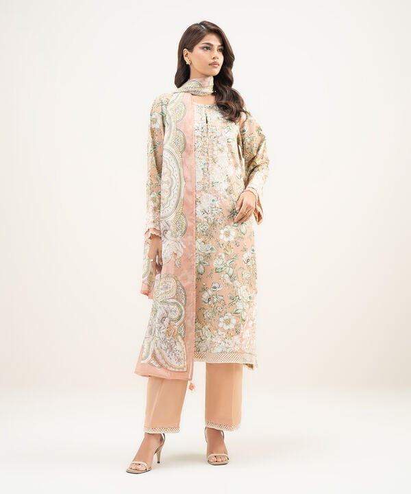 3 Piece - Embroidered Lawn Suit