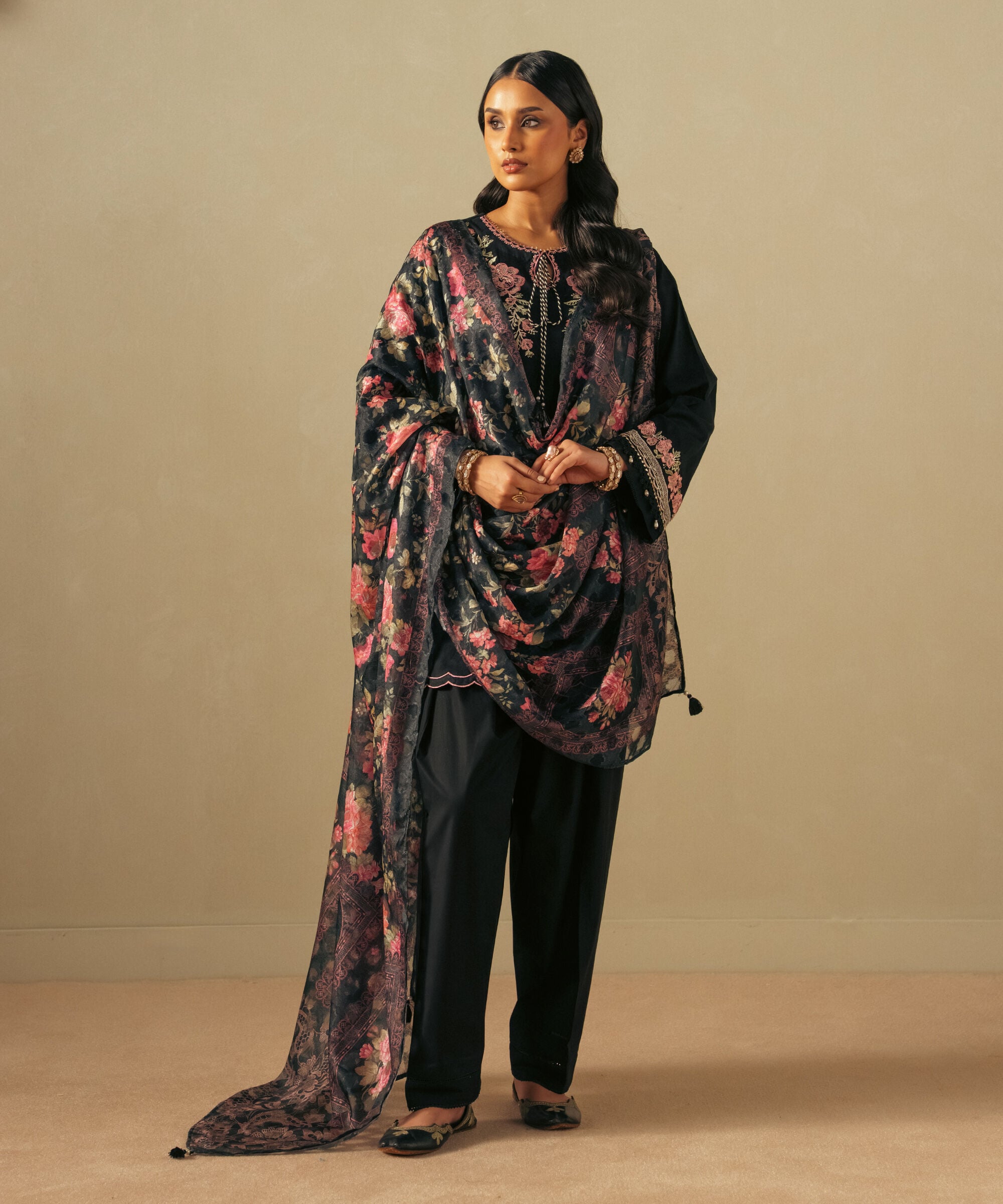 Printed Jacquard Dupatta