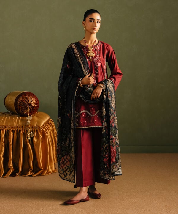 Printed Jacquard Dupatta
