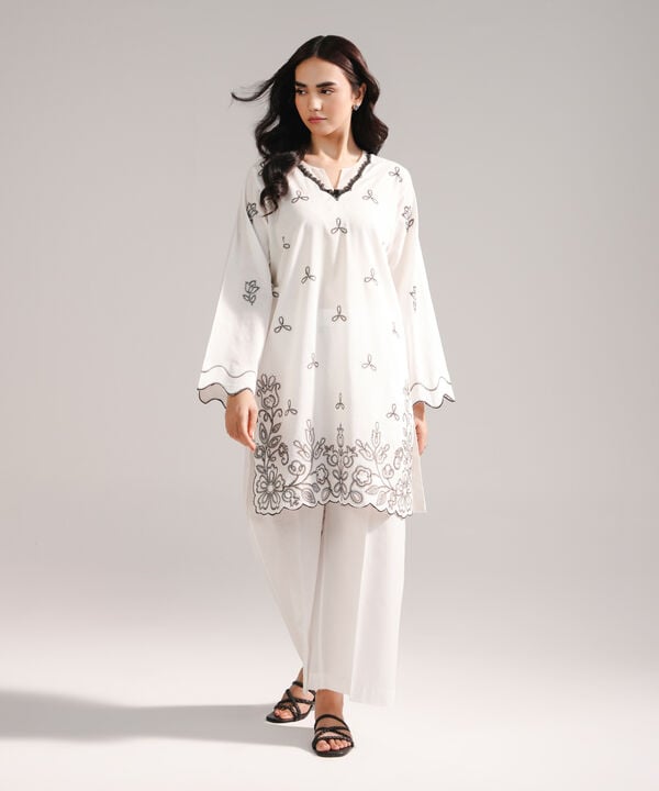 Embroidered Crosshatch Shirt