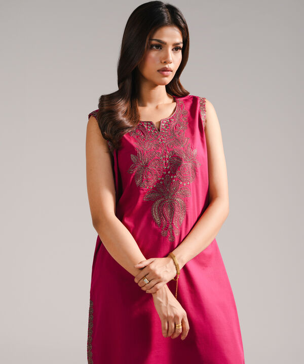 Embroidered Crosshatch Shirt