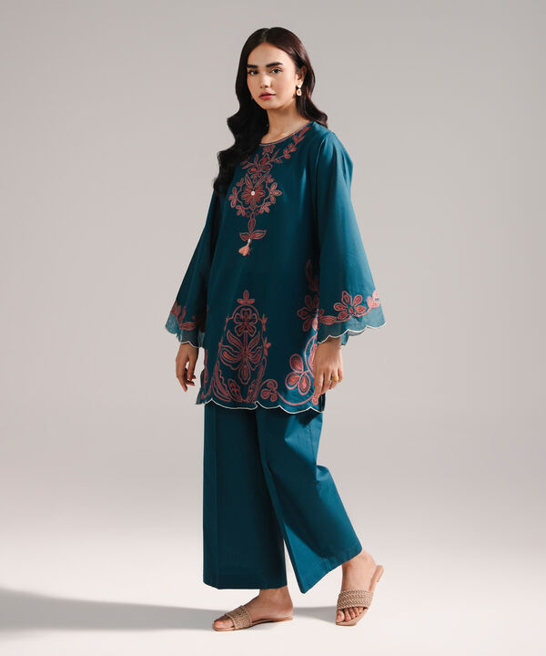 Embroidered Crosshatch Shirt
