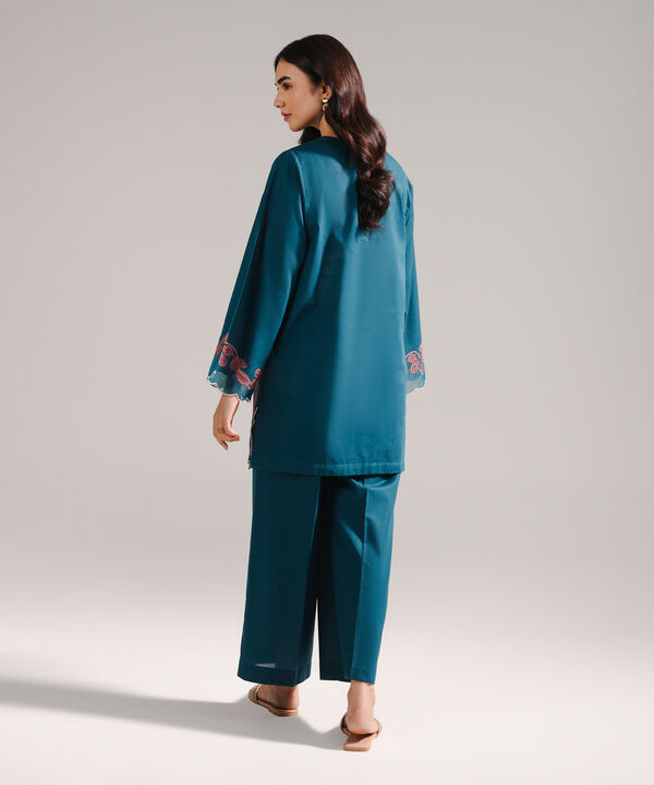 Embroidered Crosshatch Shirt