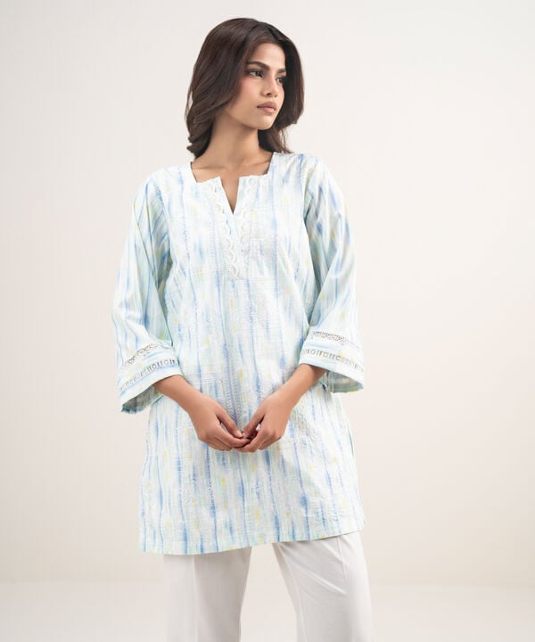 Embroidered Leno Kara Shirt