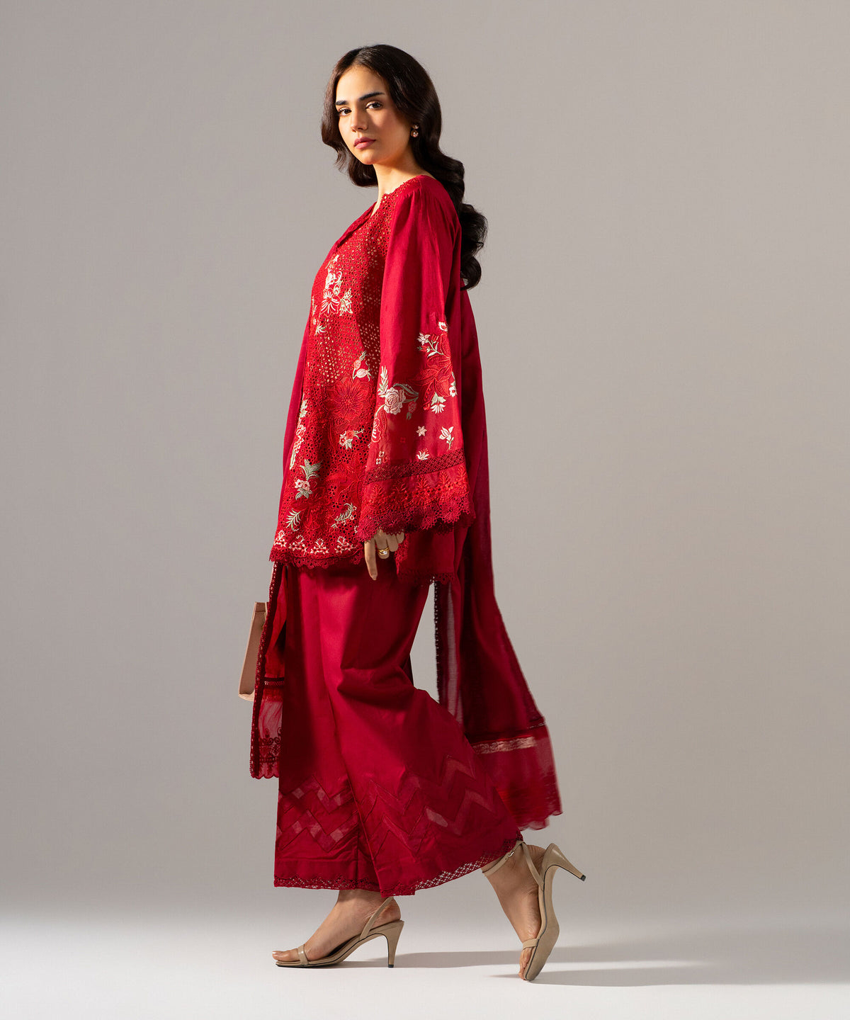 3 Piece - Embroidered Jacquard Suit PES2SCHMV630