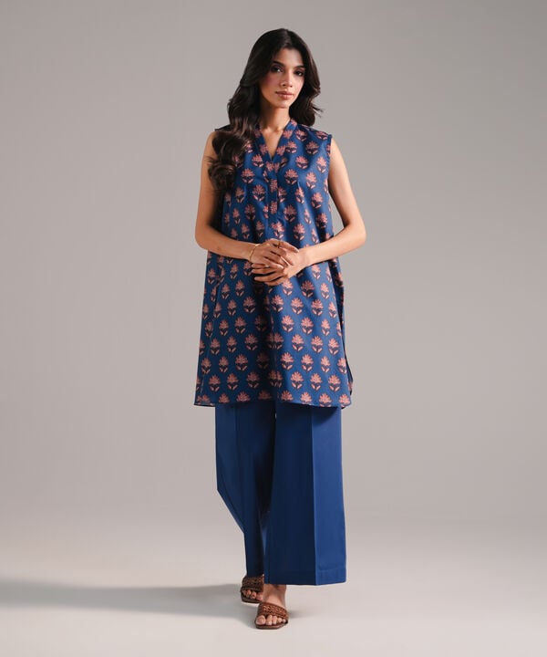 2 Piece - Printed Cambric Suit