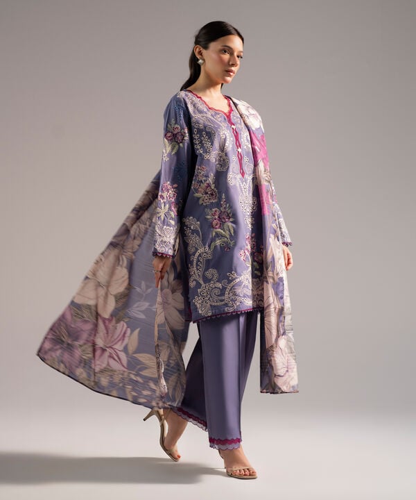 3 Piece - Embroidered Lawn Suit