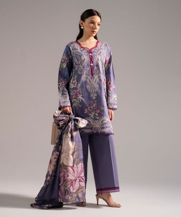 3 Piece - Embroidered Lawn Suit