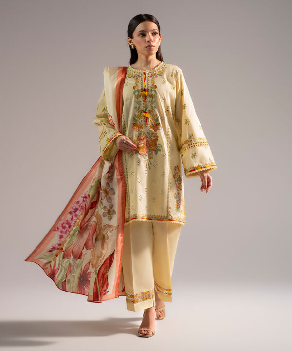 3 Piece - Embroidered Lawn Suit