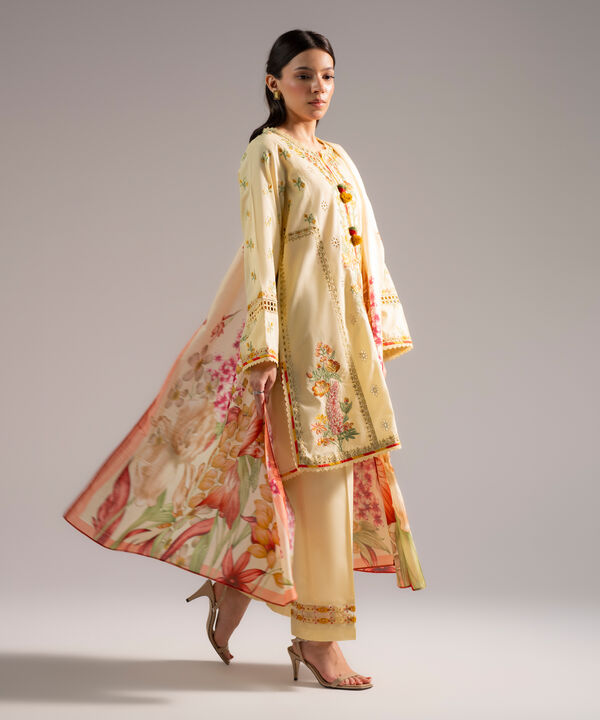 3 Piece - Embroidered Lawn Suit