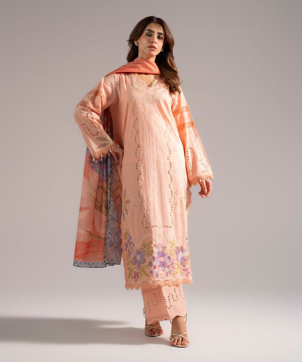 3 Piece - Embroidered Lawn Suit
