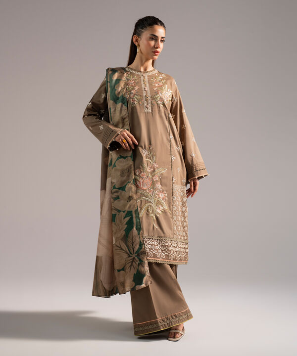 3 Piece - Embroidered Lawn Suit