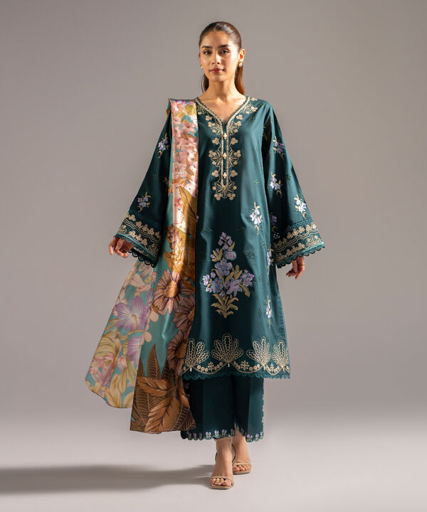 3 Piece - Embroidered Lawn Suit