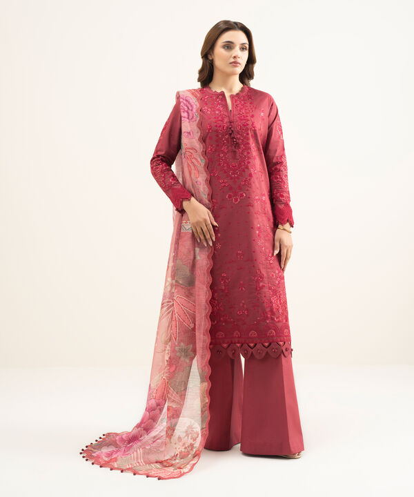 3 Piece - Embroidered Lawn Suit