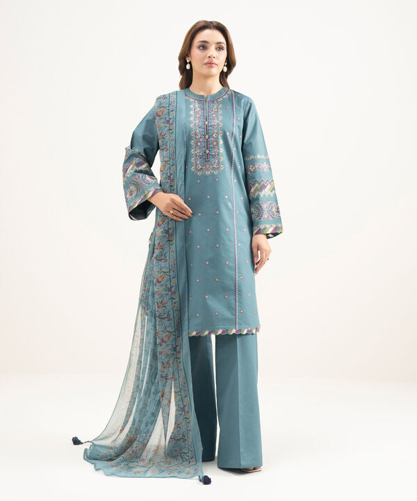 3 Piece - Embroidered Lawn Suit