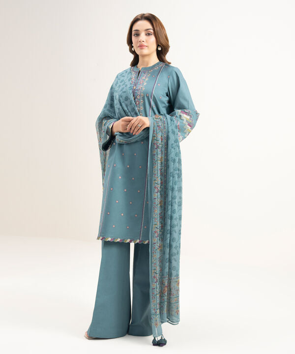 3 Piece - Embroidered Lawn Suit
