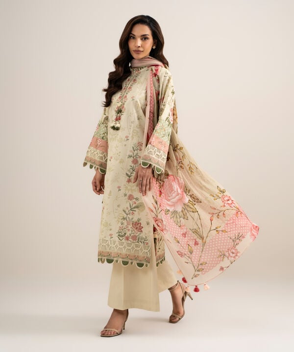 3 Piece - Embroidered Lawn Suit