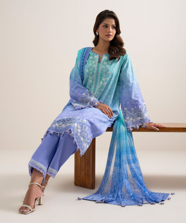3 Piece - Embroidered Lawn Suit