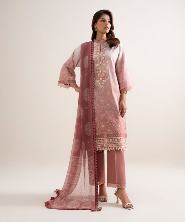 3 Piece - Embroidered Lawn Suit