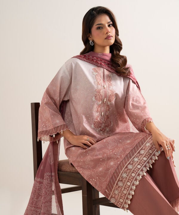 3 Piece - Embroidered Lawn Suit